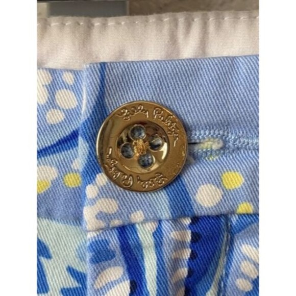 Lilly Pulitzer Women's Multicolor Buttercup Stretch Scalloped Hem Shorts | Sz 0 - Picture 3 of 6